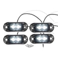 thumbnail image 1 of Unique Bargains Front Rear Side Marker Light 2 LED for Truck Camper Van Lorry RV Plastic White (Set of 4), 1 of 7