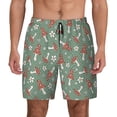 thumbnail image 2 of Goofa Retro Hippie Groovy Mushroom Printed Men's Swim Trunks Board Shorts Quick Dry Mens Swimming Trunks with Compression Liner,Breathable Fit Hawaii Beach Shorts-Small, 2 of 9