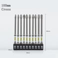 thumbnail image 1 of 1/4Inch Screwdriver Bit Set Magnetic The Cross Hexagonal for Torx With Bit Holder C, 1 of 7