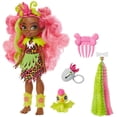 thumbnail image 1 of Cave Club Fernessa Muñeca Poseable Muñeca prehistórica de moda con dinosaur pet y accesorios, regalo para niños de 4 años y arriba, Multi, 10 pulgadas (GNM10), 1 of 1