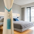 thumbnail image 3 of 2 Pack Curtain Tiebacks with Tassel, Outdoor Decorative Curtain Holdback, Modern Rope Window Curtain Ties Backs Draperies Holder for Office Home Window Decoration, 3 of 7