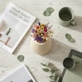 thumbnail image 4 of REGALWOVEN Acrylic Wide Mouth Conic Flower Vase Tall Clear Plastic Trumpet Vase, Unbreakable Large Centerpiece Wedding Party Creamy White 6.5"L x 6.5"W x 7.9"H, 4 of 5