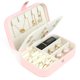 thumbnail image 1 of Joyero de viaje, pequeñas cajas organizadoras de joyas para mujeres y niñas, estuche de joyería de viaje de 2 capas, Mini portátil de cuero PU, 1 of 5