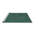 thumbnail image 2 of Ahgly Company Machine Washable Indoor Rectangle Persian Turquoise Blue Traditional Area Rugs, 6' x 9', 2 of 4