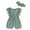 Green, variant on WIBACKER 2-Pack Newborn Baby Girls Romper Toddler Thin Lace Outfit Summer Clothes with Headband