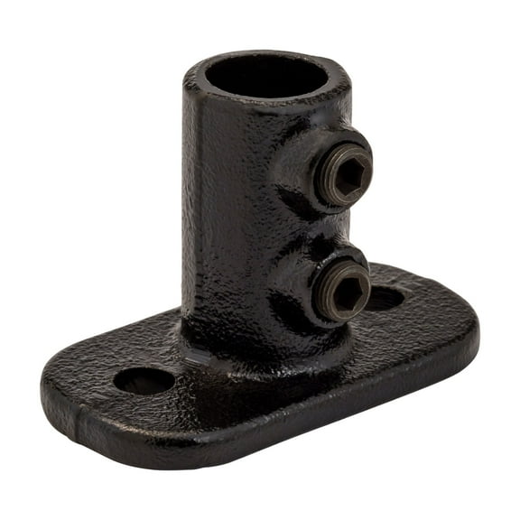 Black 3/8-in Standard Rail Flange fits Pipe O.D. 0.675-in