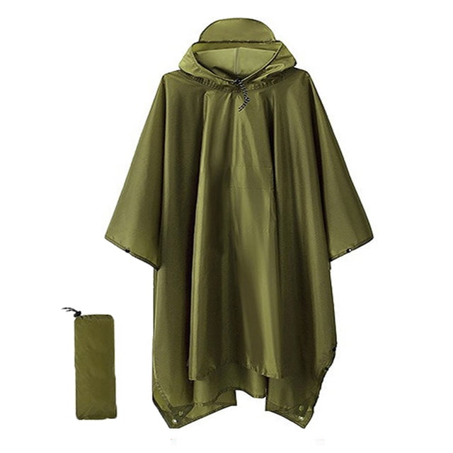 Chaqueta impermeable reutilizable para senderismo con capucha para actividades al aire libre para hombre