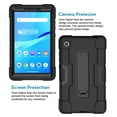 thumbnail image 3 of FIEWESEY For Lenovo Tab M7 Case,For Lenovo Tab M7 Gen 3 Case,Heavy-Duty Drop-Proof Shock-Resistant Rugged Hybrid case(Built-in Stand)for Lenovo Tab M7 Gen 3/M7/TB-7305F/TB-7305I/TB-7305X(Black+Black), 3 of 6