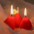 thumbnail image 4 of Xiao Hua Vela de aromaterapia de fresa rosa (4 unidades), caja de regalo con fragancia, decoración familiar y para fiestas, vela pequeña., 4 of 5