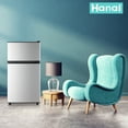 thumbnail image 4 of WANAI 3.5 Cu.ft Mini Refrigerator with Freezer 7 Settings Temp Adjustable Large Compact Fridge Silver, 4 of 8