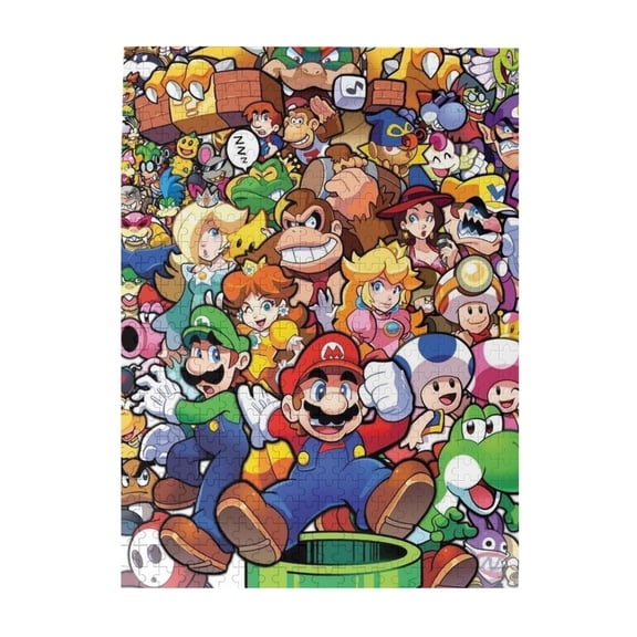 Super Mar-io 500 Pieces Wooden Puzzle Jigsaw Puzzles For Adults - Puzzles Gifts