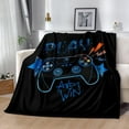 thumbnail image 4 of LHSHID Bedding Gaming Throw Blanket Super Soft Fleece Gamer Gift for Couch Sofa for for Kids Boys Teens Video Game 50x60in, 4 of 6