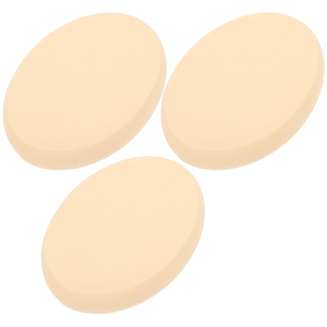 CRAFTHROU 3Ud Puff Cosmético Beige De Suavidad Para Aplicar Polvo Y Resaltar El