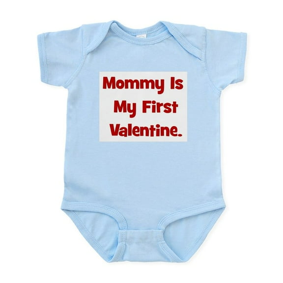 CafePress - Mommy Is My First Valentine Infant Bodysuit - Baby Light Bodysuit, Size Newborn - 24 Months