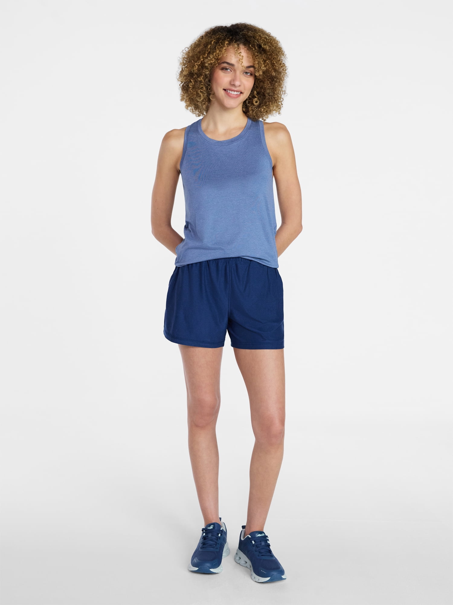 Athletic Works Women's ButterCore Soft Performance Gym Shorts, Available in 1, 2 and 5-Pack, Sizes XS-4X
