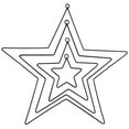 thumbnail image 3 of Star Wreath Frame Metal Wire Macrame Frame Pentagram Shaped Wreath Rings Floral Wreath Crafts Hoops for Thanksgiving Christmas New Year Wedding 1 Pcs, 3 of 5
