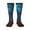 3 Black, variant on Red And Blue Fire Thigh High Socks Extra Long Stretchy Sock Women Over Knee High Opaque Stocking Daily Wear