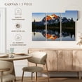 thumbnail image 5 of Elephant Stock Mount Baker Lake Sunset Wall Art - Horizontal Multi Panel Canvas - Living Room Wall Decor - Nature Multi Panel - Gray And Orange Decor - 33" x 20", 5 of 8