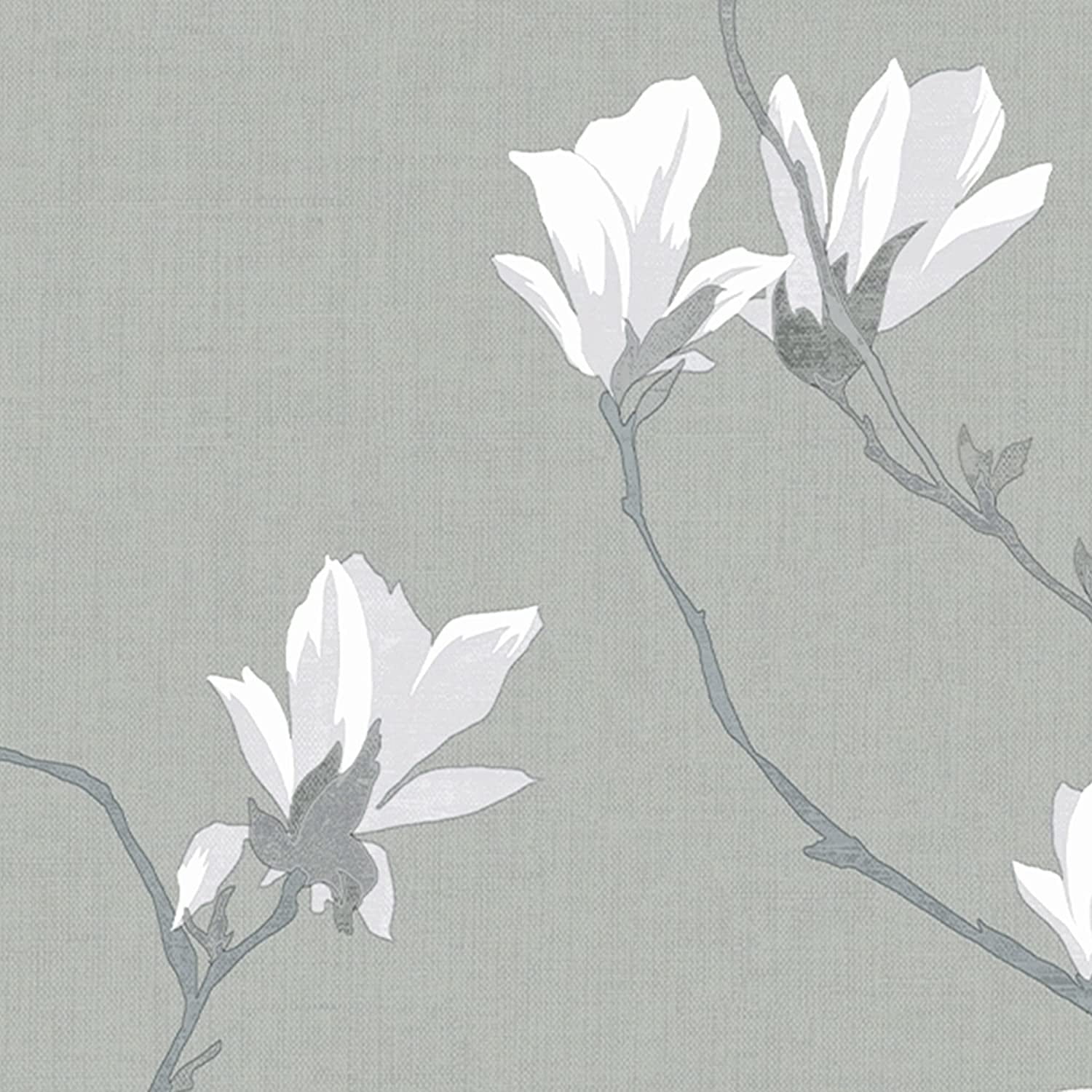 Laura Ashley Magnolia Grove Slate Wallpaper
