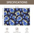 thumbnail image 3 of Placemat, Pioneer Flower Floral Print Pattern Place Mats Table Mat Set Of 2, PVC Washable Placemats for Party Kitchen Dining Decoration, 18x12 Inch, Fade Resistant, 3 of 6