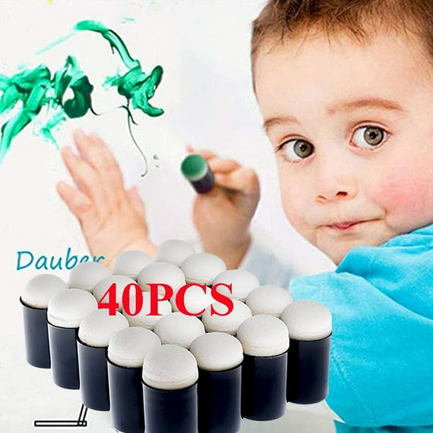 40Pcs Finger Sponge Foam Finger Script Painting Drawing Foam Finger Ink