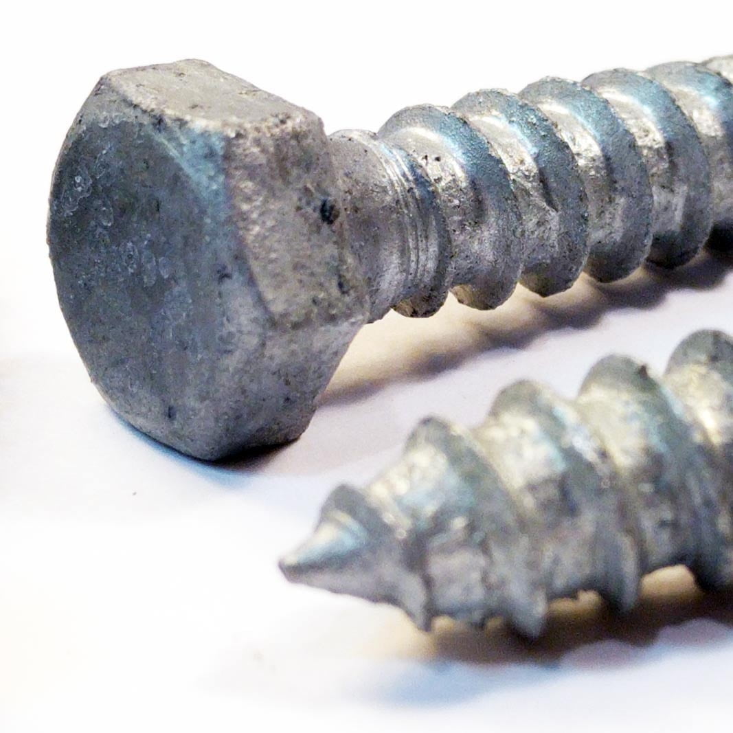 (100) 3/8" x 6" Lag Screws Galvanized