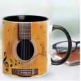 thumbnail image 4 of Elainilye Guitar Shaped Ceramic Mug 13oz Inside Color Design for Coffee Tea Drinks Gift for Music Lovers, 4 of 4