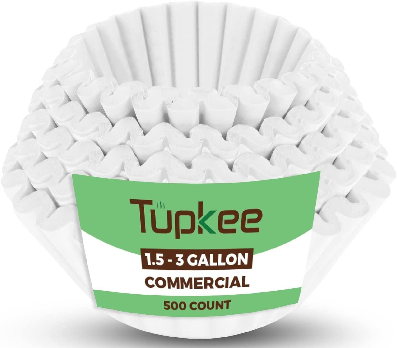 Extra Large Coffee Filters 1.5 Gallon 13" x 5" Commercial Coffee Filters, White Compatible