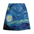 thumbnail image 6 of Abstract Galaxy Skirt Women Vincent Starry Night Elegant Mini Skirts High Waist Harajuku, 6 of 7