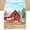 N589, variant on Farm Animal Theme Table Runner, Barnyard Theme Linen Fabric Table Runner for Everyday Use 72 x 13 Inches, Washable Table Cover for Indoor Outdoor Kitchen Dining Table Decor