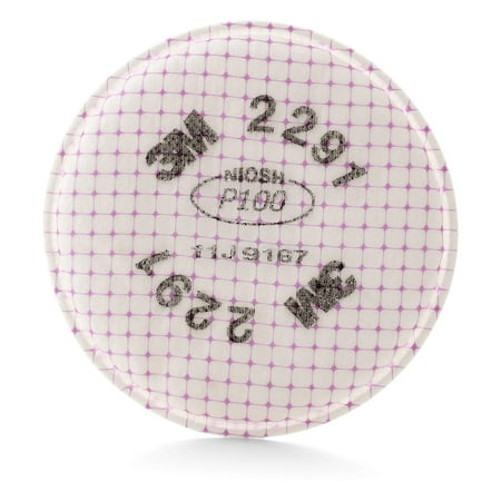 High Efficiency Particulate Air - 3M Advanced Particulate Filter 2291, P100 Respiratory Protection (Pack of 2), Exceptional 99.97% filter efficiency meets NIOSH P100-series test criteria By 3M Personal Protective Equipment