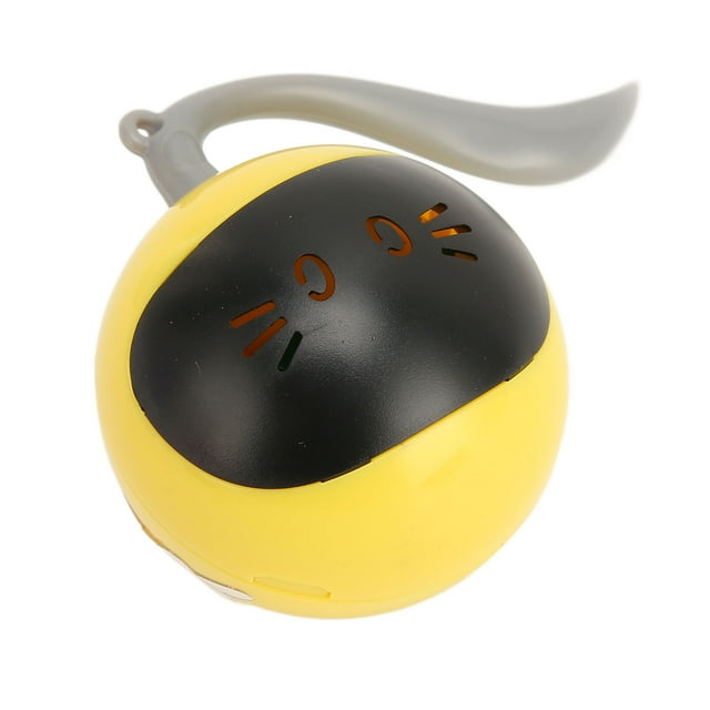 Boule de Jouets de Chat Interactive, Jouets de Chaton Roulant Automatique Intelligent avec Contrôle Tactile, USB Rechargeable, Boule en Mouvement avec Lumière Colorée LED, Cadeau de Divertissement pour Votre Chaton