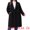 Black, variant on DARING DIVA Women's Plus Size Classic Notch Lapel Double Breasted Trench Coat 4X Burgundy