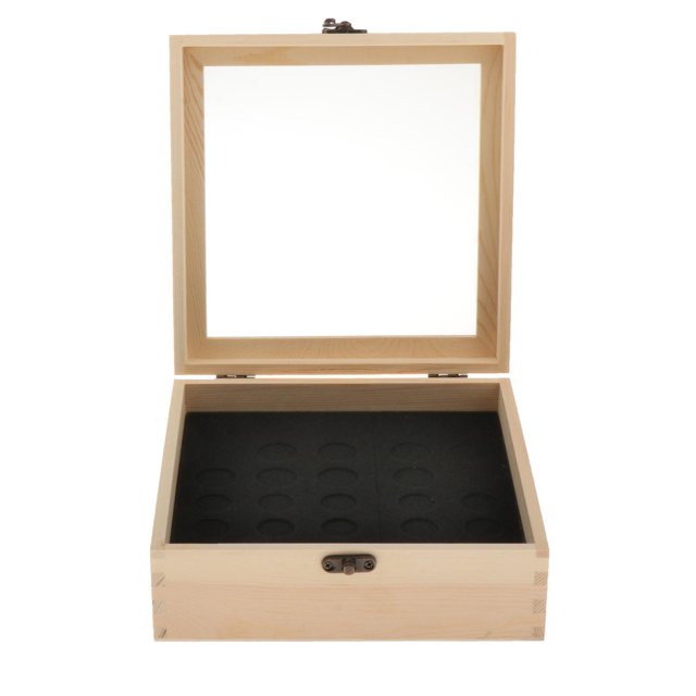 Caja de almacenamiento de aceites esenciales | Organizador de contiene 30 botellas de 5 mL, 10 mL y 15mL tamaños | Soporte de seguro Sunnimix soportes para estantes de aceites esenciales