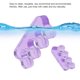 thumbnail image 3 of Separador de dedos de 2 piezas, ensanchador de dedos, uso repetido de silicona suave y duradera para evitar frotar el ensanchador de dedos de gel púrpura, 3 of 5
