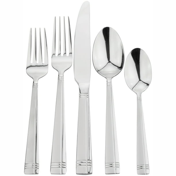 International Silver Dawson Frost 20piece Stainless Steel Flatware Set