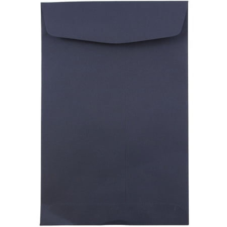 JAM Paper 6 x 9 Catalog Envelopes, Navy Blue, 10/Pack