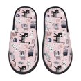 thumbnail image 1 of Fotbe Cat Pantuflas Peludas para Mujer con Estampado, Zapatillas de Peluche, Zapatos de Invierno para Casa, Uso Interior y Exterior-Medium, 1 of 8