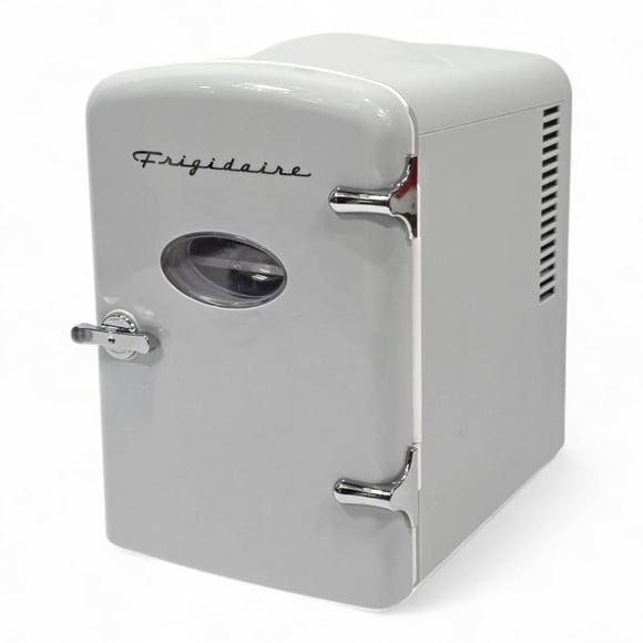 Restored Frigidaire, 6 Can/4L Mini Personal Retro Fridge Cooler, EFMIS229, Moonbeam (Refurbished)