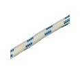 thumbnail image 4 of Double Braid Polyester Arborist Bull Rope 3/4 inch by 150 feet, White Blue, 4 of 4