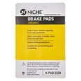 thumbnail image 3 of Niche Front Brake Pad Set for Suzuki RM85 RM100 Organic Motorcycle 2 Pack 519-KPA2546D, 3 of 6