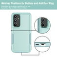 thumbnail image 4 of For Samsung Galaxy S24 FE Phone Case, Ebizware Shockproof Case Military Grade Heavy Duty Full Body Protection Rugged Cover for Galaxy S24 FE, Mint Green, 4 of 5