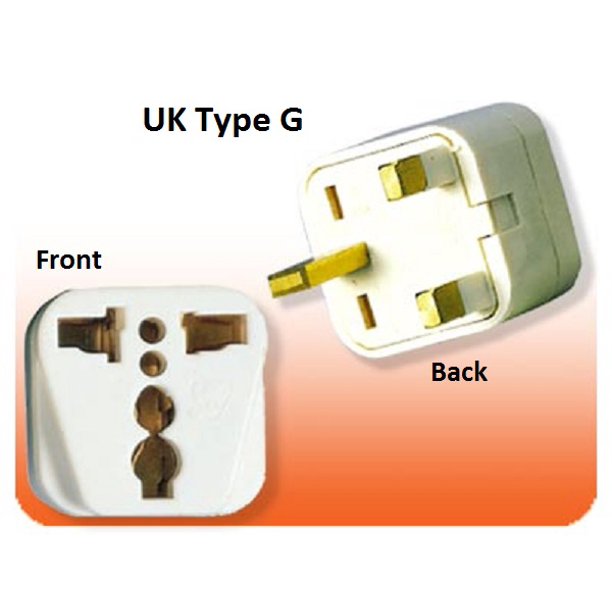 US USA To UK England Ireland Plug Adapter Type G British American To