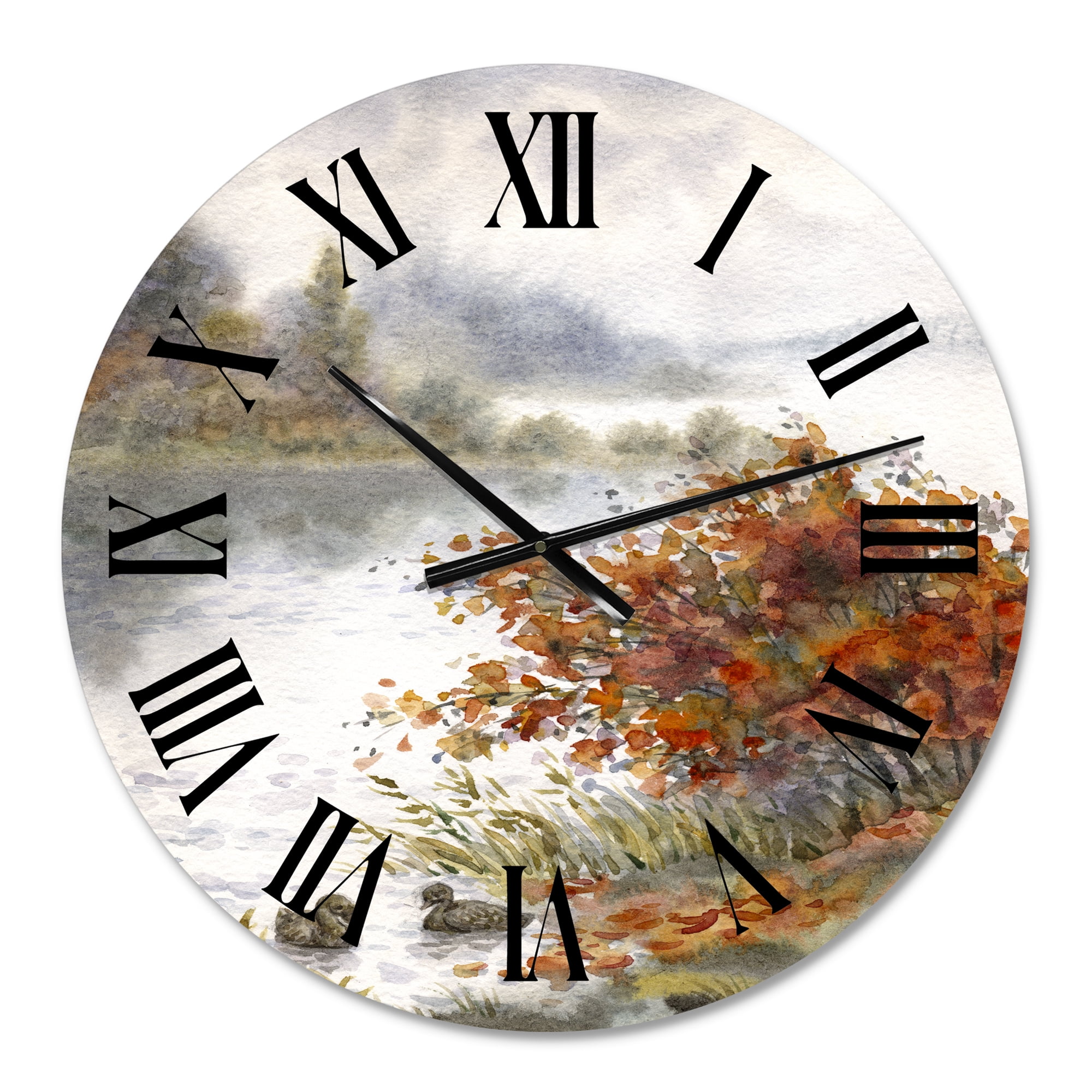 Designart 1 in Quartz Traditional Wall Clock