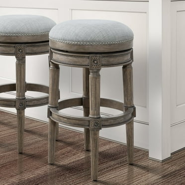 Chapman 31"H Backless Swivel Bar Stool- Weathered Gray