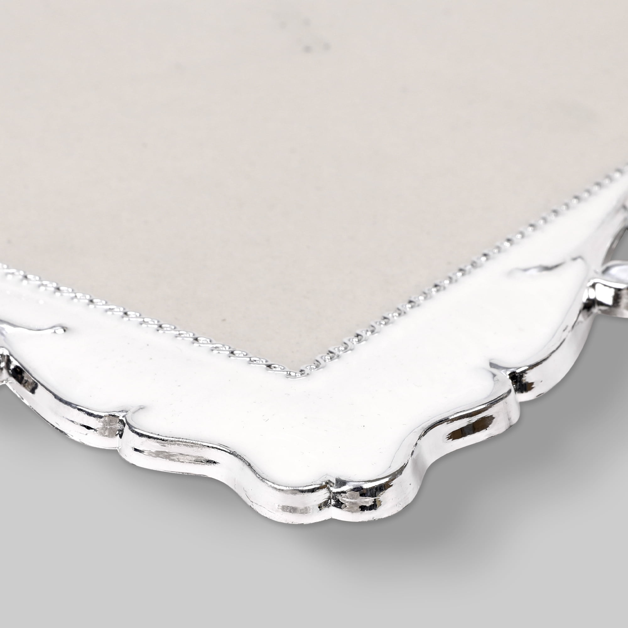 Unique Bargains Picture Frame Retro Plated Picture Frame Decorated Silver 7x10
