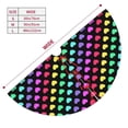 thumbnail image 2 of KLL 36" Christmas Tree Skirt Rainbow Hearts Xmas Tree Skirts Mat for New Year Xmas Holiday Party Indoor Outdoor Home Decoration, 2 of 5