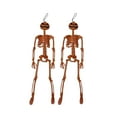 thumbnail image 2 of Home Decoration 2pc Small Halloween Skeleton Statues Perfect For Scary Party Decorations And DIY Outdoor House House Props, 2 of 5