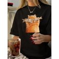 thumbnail image 1 of Camisetas para mujer Verano manga corta Tops para DeportesWomen'S Vintage Casual Printed T-Shirt with a Round NeckFather's Day, Mother's Day, New Year, Spring Festival, Valentine's Day, Independence, 1 of 6