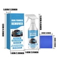 thumbnail image 3 of Loespoir Car Paint Rust Remover, Wheel Iron Powder Rust Remover for Automotive Care, Metal Cleaner, Brake Dust Removal, Vehicle Maintenance, 3 of 9